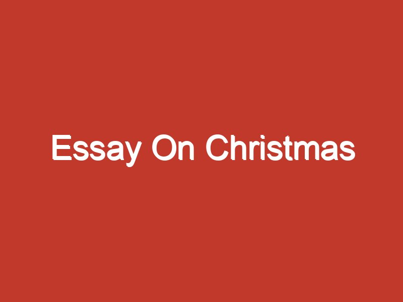 essay on christmas introduction