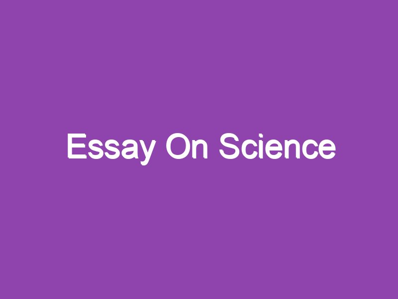 essay conclusion on science